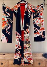 Antique 1920s Museum Quality Japanese Uchikake Silk Embroidery Wedding Kimono picture