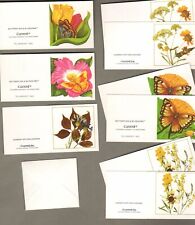 9 Vintage Current Inc Gift Tags, Flowers Floral, Butterflies & Blossoms Card Set picture