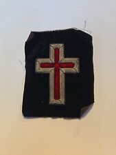 Vintage Masonic Knights Uniform Patch Cross  picture