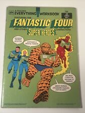Vintage 1980 A Golden Everything Workbook FANTASTIC FOUR Superhero Comic 48 Pgs picture