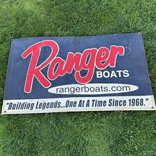 Vintage Ranger Boats Vinyl Dealer Banner Sign, Building Legends Since 1968 picture