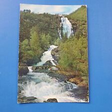 Norway Espelandsfoss Waterfall Granvin Hardanger Chrome Divided Back Postcard picture
