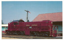 Flemingville NY Postcard RR Locomotive Tioga Central Railroad picture
