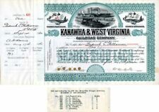 Kanawha and West Virginia Railroad Co. Transferred to Wm. K. Vanderbilt - Stock  picture