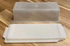 Vintage Tupperware Butter Dish Keeper Shear w/ Lid, 636 & 637 Container picture