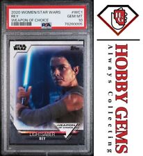 REY PSA 10 2020 Topps Women of Star Wars Weapon of Choice #WC1 picture