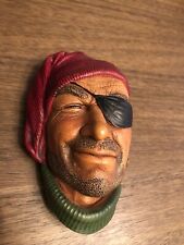 Vintage 1980s Bossons Chalkware “Smuggler” pirate with eyepatch picture