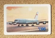 Soviet Airlines Aeroflot 1989 Pocket Calendar USSR. Plane IL-86 picture