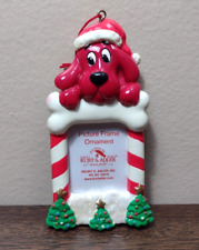 Clifford Big Red Dog Ornament Photo Picture Frame Holiday K Adler 2001 Vintage picture