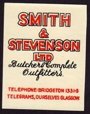 c1950s Smith & Stevenson Butchers Outfitters, Bridgeton picture