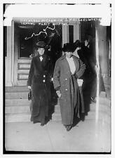 Mrs. Medill McCormick,Mrs. Alice Roosevelt Longworth leaving Mercy Hospital,1912 picture