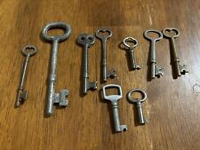 Lot 10 of Antique Skeleton Keys Lock Keys Vintage Old Keys picture