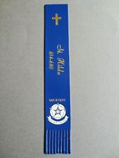 Leather BOOKMARK WHITBY North Yorkshire St Hilda 614-680 Christian Cross unused picture