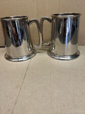 ( 2 ) VINTAGE  PEWTERS MUGS picture