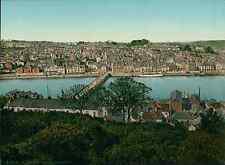 Bewdley. Bideford from the Fort.   Vintage PC photochromy, photochrome photoch picture