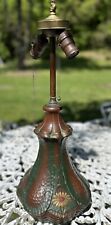 Antique Arts and Crafts Terra Cotta Lamp Base Takes a Glass or Leaded Shade picture