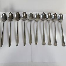 Vintage Stainless Ice Tea Spoons Mixed Lot Of 10 Excel Linmark Wall 7.5