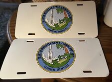 2 Vinyl Martin-Marietta Space Launch Systems Canaveral Operations License Plates picture