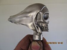 vintage flying skull  ratrod hotrod motorcycle car hood ornament  picture