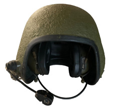 Danish Helicopter Ballistic Pilot Helmet Telehjelm Military Aircraft Carrier picture