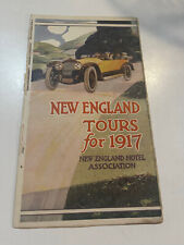1917 New England Hotel Association Motor Car Tours Travel Brochure and Map  picture