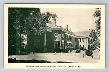 Charlottesville VA-Virginia, 1770 Farmington Country Club, Vintage Postcard picture