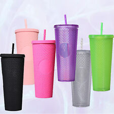 2022 Starbucks Studded Plastic Fashion Tumbler with Straw Cold Drikn Cup 24oz picture