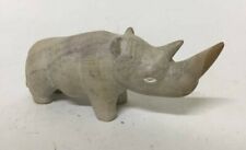 Vintage Polished Stone Carved Rhino picture