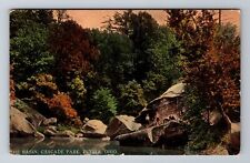 Elyria OH-Ohio, Cascade Park, the Basin, Antique c1914 Vintage Souvenir Postcard picture