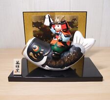 Samurai Doll Gogatsu Ningyo Japanese Boys Festival Carp Streamer Kabuto H11.5cm picture