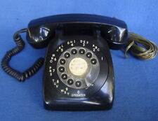 Vintage Rotary DIAL TELEPHONE ~ Basic BLACK ~ Automatic Electric Bell Desk Phone picture