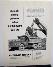 1952 Autocar Ad Proof Commercial Diesel Dump Truck Engineering News Record picture