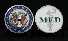 US DEPARTMENT OF STATE MEDICAL CHALLENGE COIN MILITARY COLLECTIBLE COINS picture