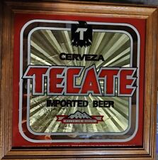Tecate Cerveza Beer Mirror sign imported beer Rare Mancave Home Decor See Pics picture