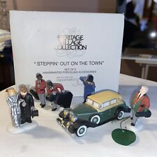 Dept 56 Heritage Stepping Out On The Town #58885 Set 5 Pieces Ceramic Bisque picture