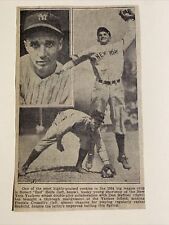 Red Rolfe Don Heffner Frankie Crosetti 1934 Sporting News Baseball 4X7 Panel picture