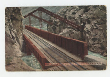Vintage Postcard    COLORADO  D&R RR   HANGING BRIDGE IN ROYAL GORGE UNPOSTED picture