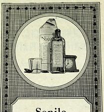 1916 NUJOL Senile Constipation Medical Advertising Original Antique Print Ad picture