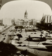 Keystone Stereoview Plaza Congresso, Buenos Aires, Argentina 600/1200 #137 A T2 picture
