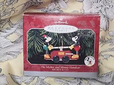 1998 The Mickey and Minnie Handcar Hallmark Ornament Disney Mickey Mouse picture