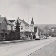 Vintage 1950s Looking West On White Street Bowmanstown Pennsylvania Postcard picture
