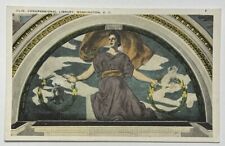 Vintage Postcard, Clio, Congressional Library, Washington DC, White Border picture