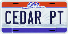 Cedar Point Amusement Park Metal Ohio License plate picture