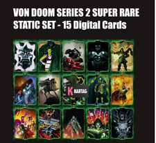 Topps Marvel Collect Victor Von Doom Series 2 Super Rare Static set Digital picture