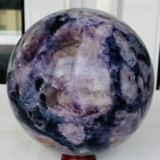4000g Natural Fluorite ball Colorful Quartz Crystal Gemstone Healing picture