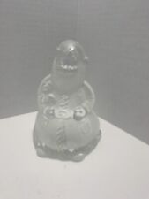 Mikasa Santa's Glow Votive Frosted Glass Christmas St. Nick New In Box picture