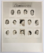 1957 North Hollywood CA High School Dawnaires Female Student Club Members Photo picture