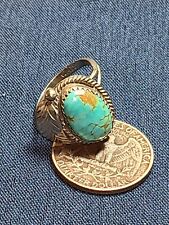 Vintage Sterling Silver 925 Kingman Turquoise Cab, Ring Size 6.5, Handmade picture