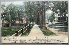 Hand Colored Postcard Ballston Spa NY - c1900s Pleasant Street View Residences picture