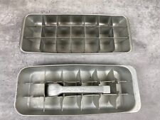 Vintage 50s Magic Touch Aluminum Ice Cube Tray & Insert Mid Century picture